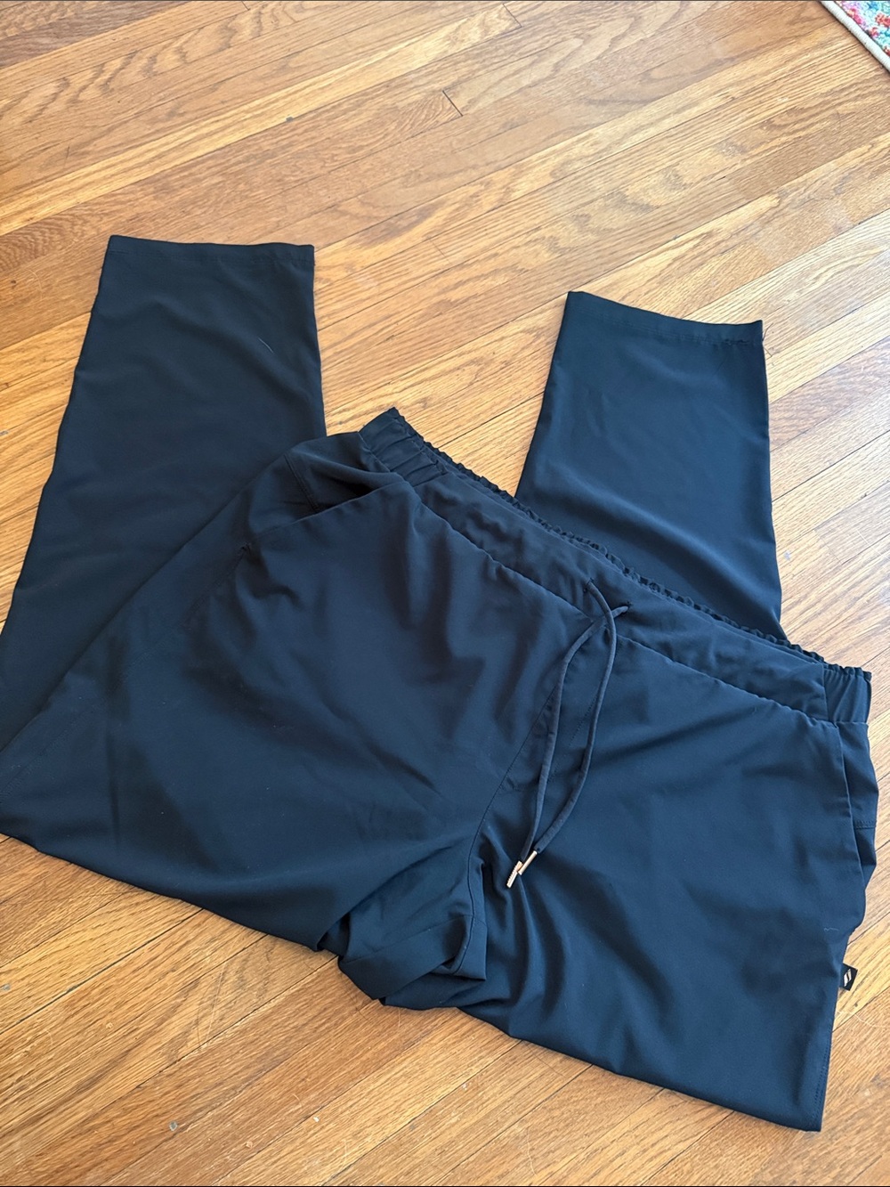 Skechers Black Elastic Drawstring Joggers